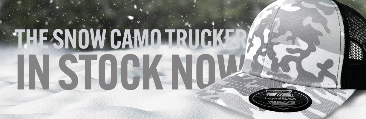 Snow Camo Trucker Cap