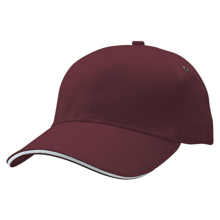Maroon / White