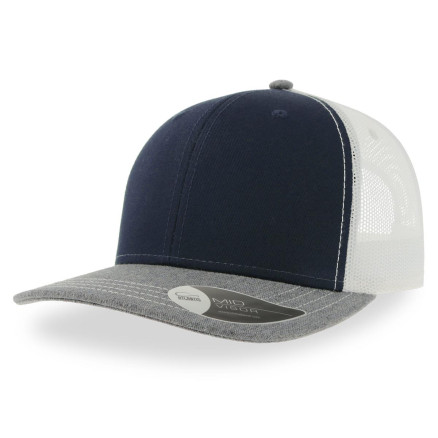Navy / Grey Melange / White
