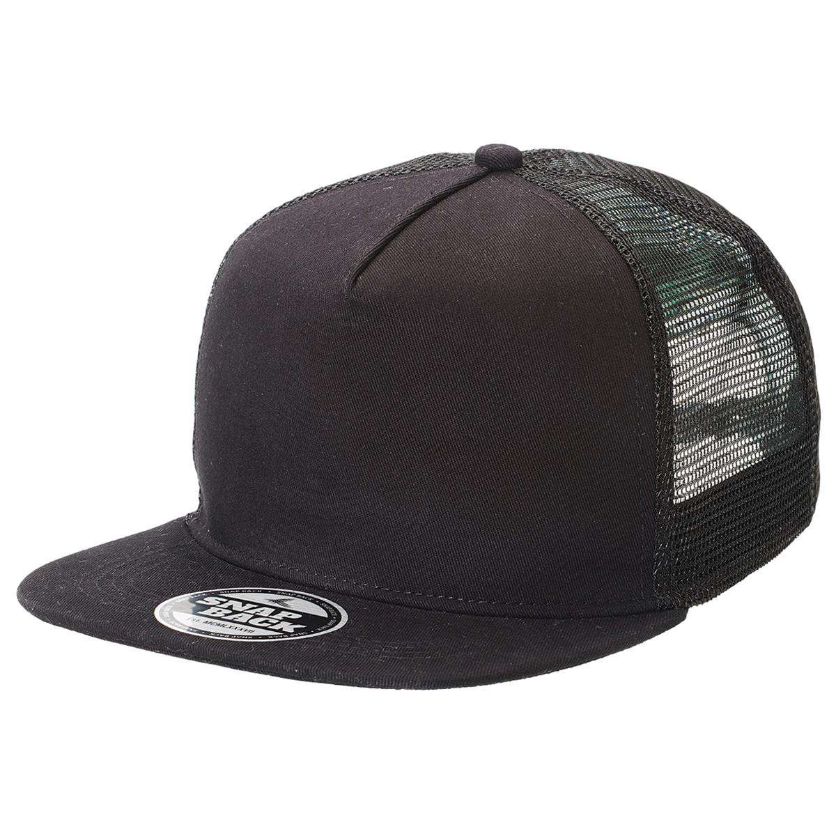 Legend Life Chino Flat Peak Trucker 4394 - Black,Black,Black