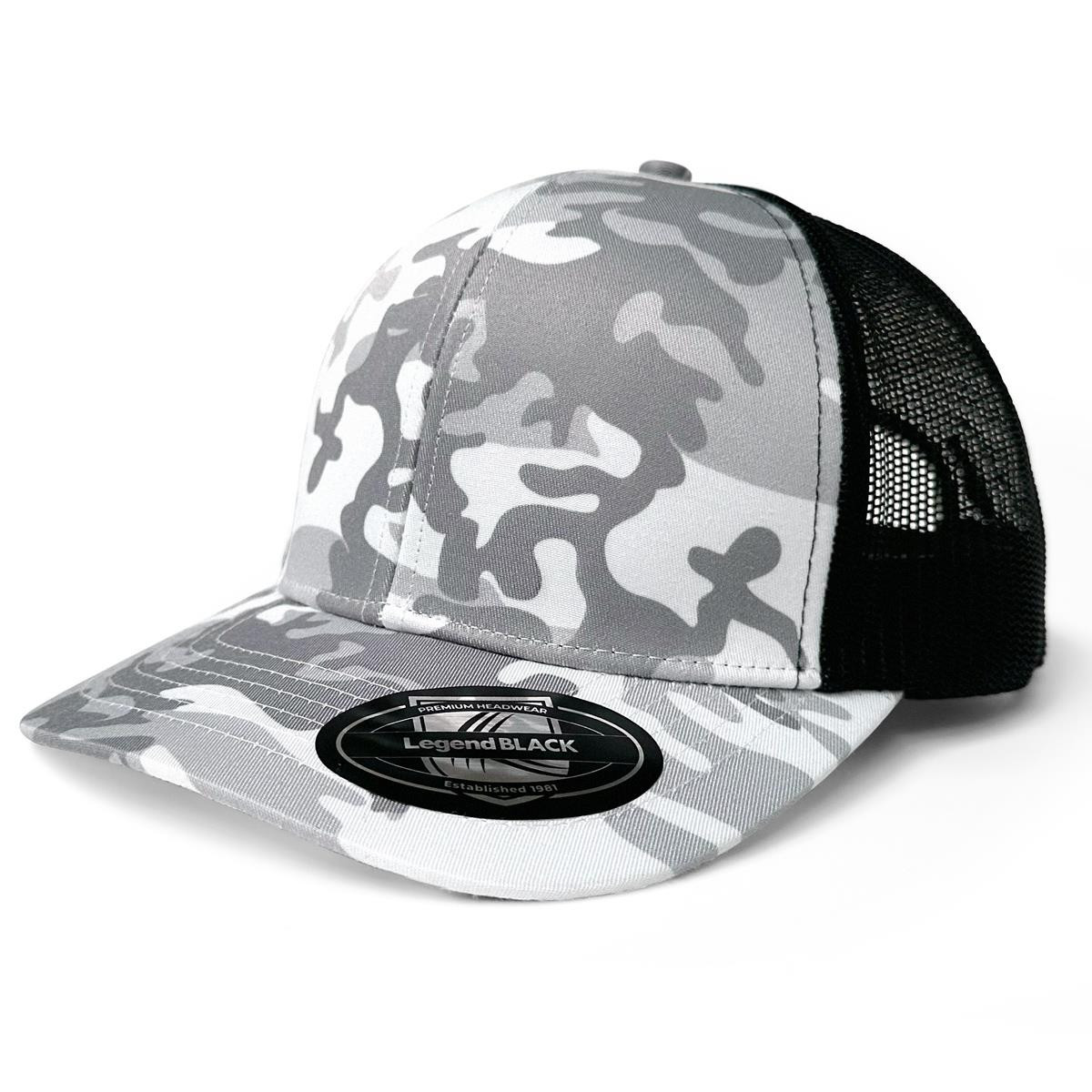 Legend Black Snow Camo Trucker 7016 - Camouflage,Snow