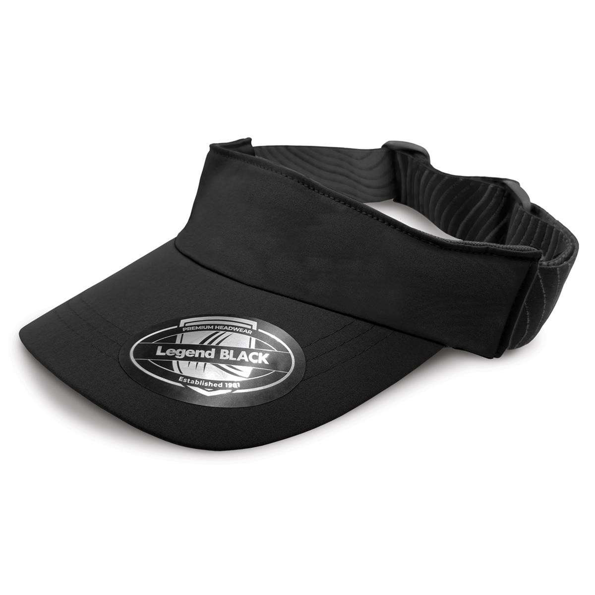 Legend Black Altitude Sports Visor 7040 - Black,Black