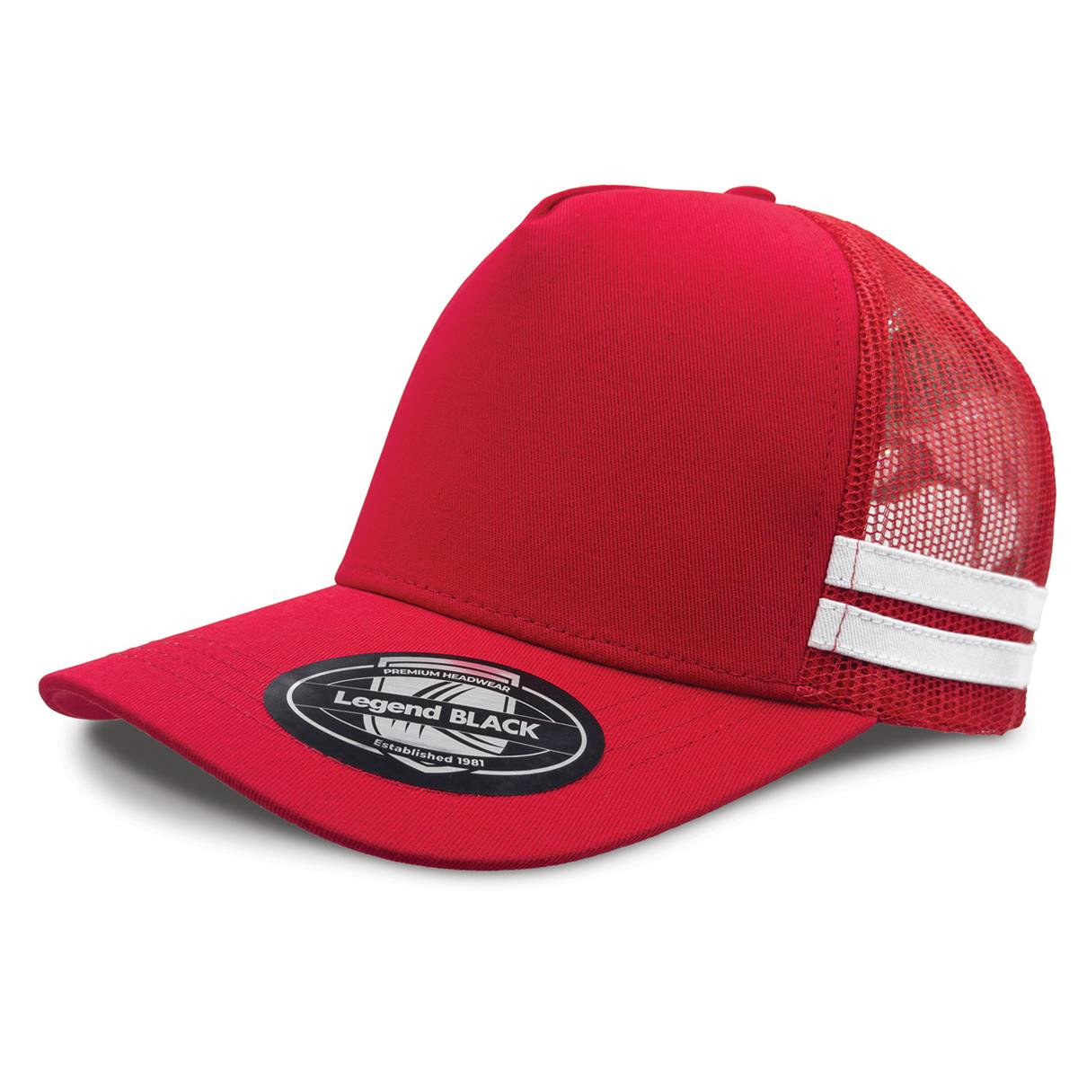 Legend Black Striped Trucker 7050
