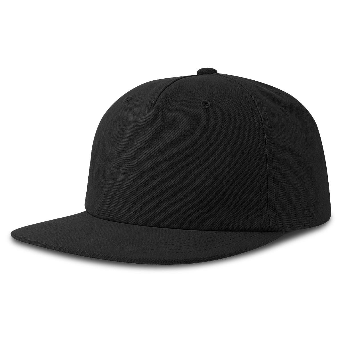 Atlantis Cruz Organic Cotton Flat Peak A3300 - Black