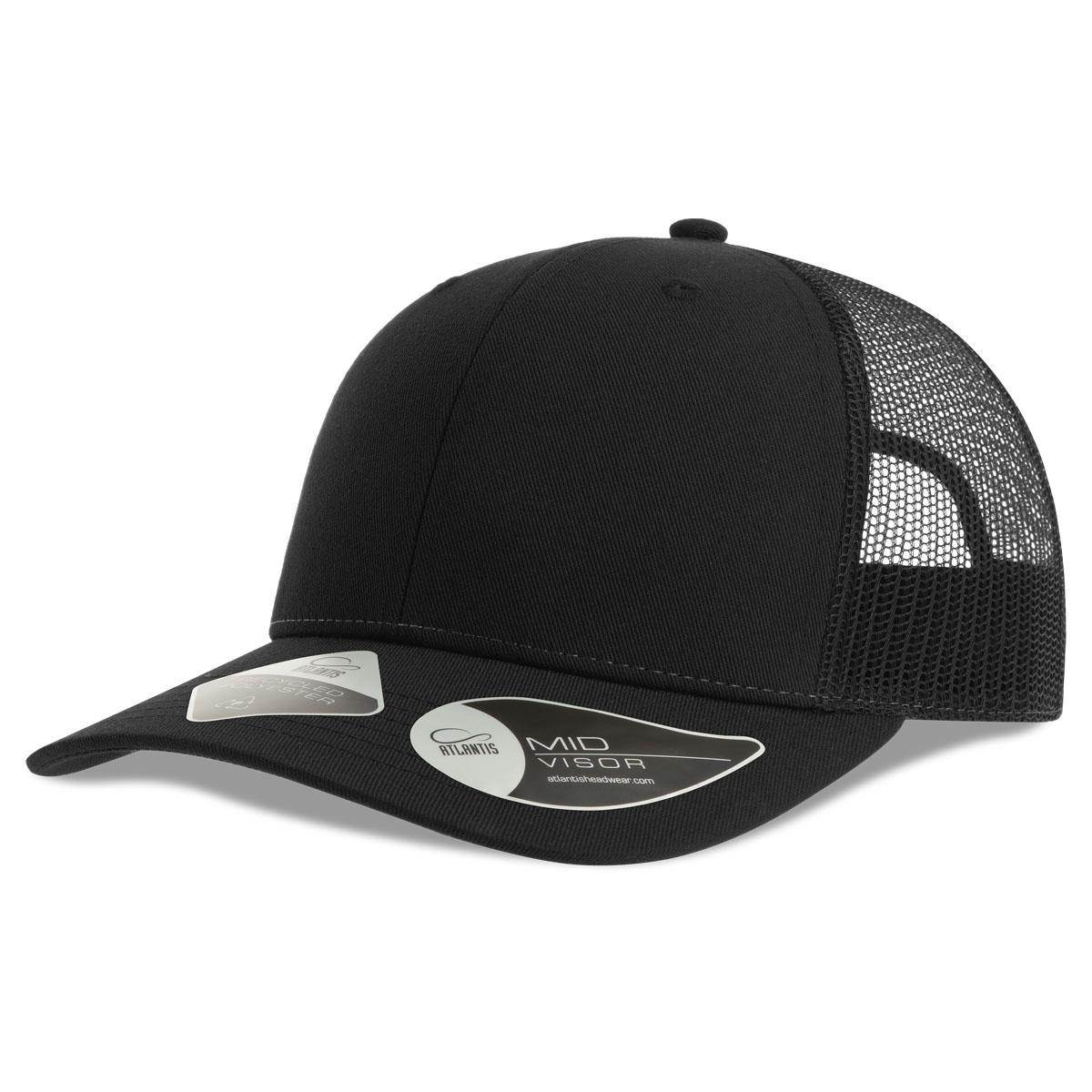 Atlantis Bryce Recycled Trucker A5400 - Black,Black