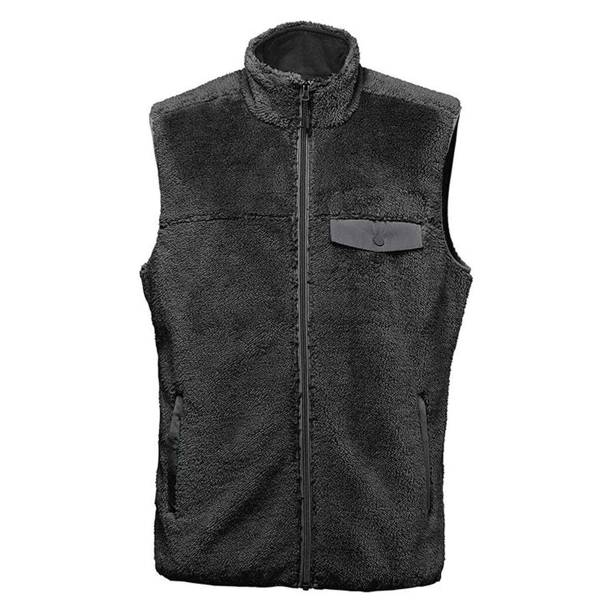 Mens sherpa fleece vest sales