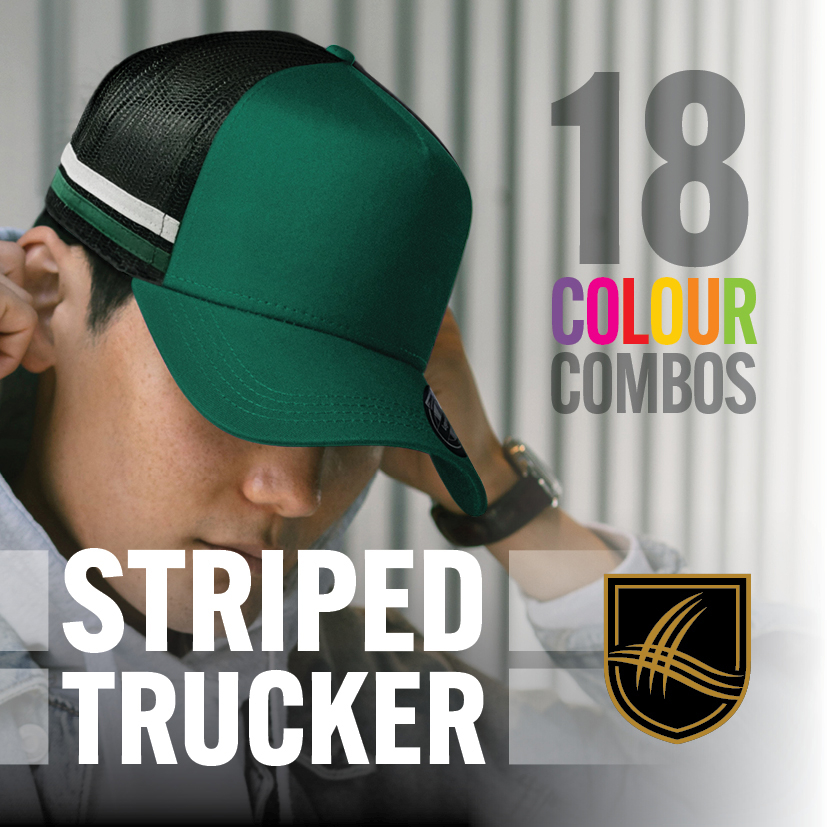 Striped Trucker
